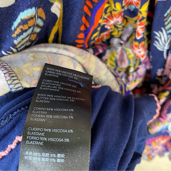 Maeve Anthropologie XS Sawyer balloon sleeve tunic dress Jersey knit floral - Picture 8 of 10